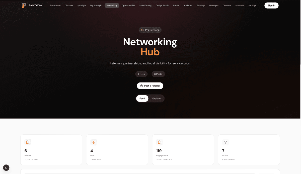 Networking Hub screenshot
