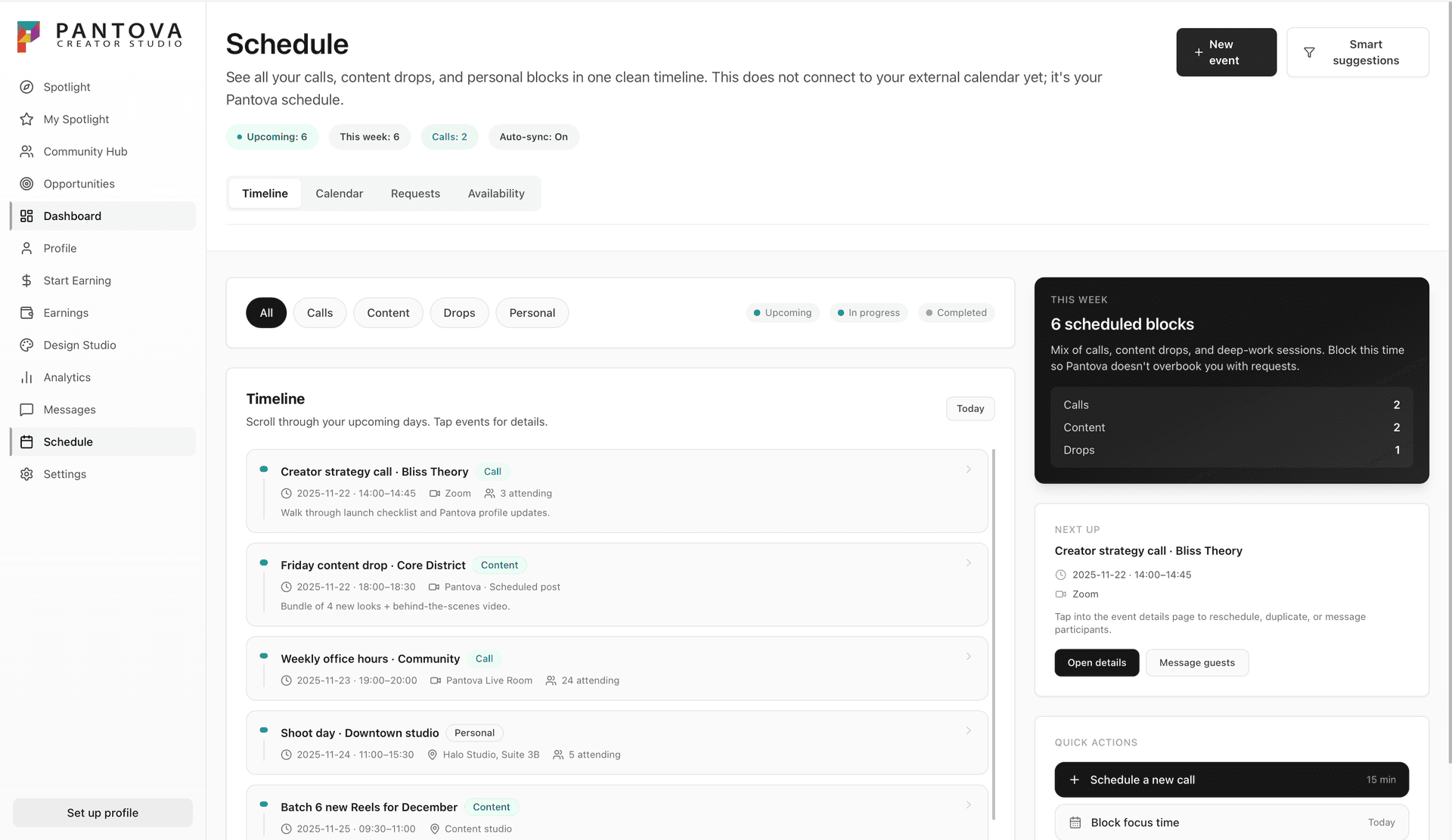 Seamless Scheduling screenshot